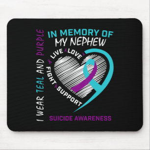 Tapis De Souris Aimé Un En Mémoire De Nephew Suicide Sensibilisati