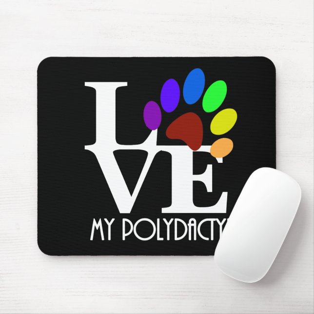 Tapis De Souris AIMER Mon Polydactyle (Avec souris)