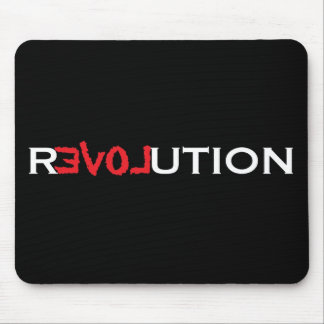 Tapis De Souris Aimez la révolution Mousepad - noircissez avec