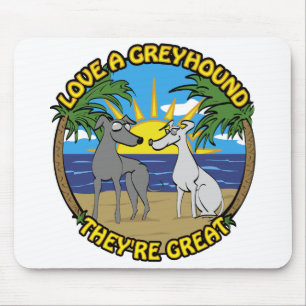 TAPIS DE SOURIS AIMEZ UN GREYHOUND ILS SONT GRANDS