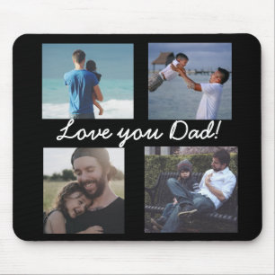 Tapis De Souris Aimez-Vous Papa, Photo Personnalisée Pad