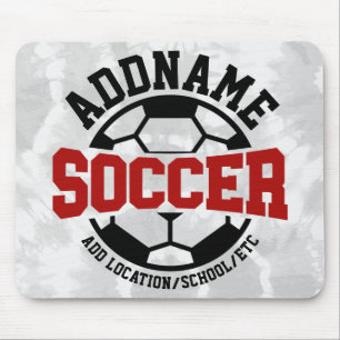 Tapis De Souris AJOUT PERSONNALISÉ NOM Joueur de football Cravate-