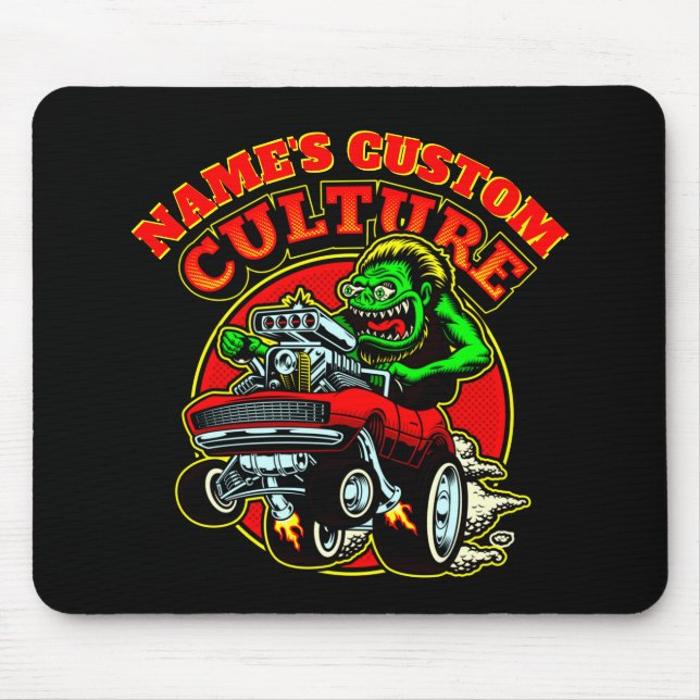 Tapis De Souris Ajouter le nom Culture personnalisée Hot Rod Class (Devant)