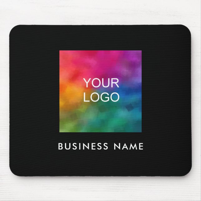 Tapis De Souris Ajouter le texte de l'emblème de votre entreprise (Devant)