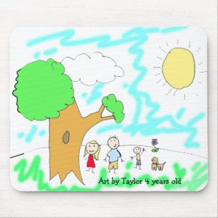 Tapis De Souris Ajouter l'oeuvre de votre enfant à cette oeuvre