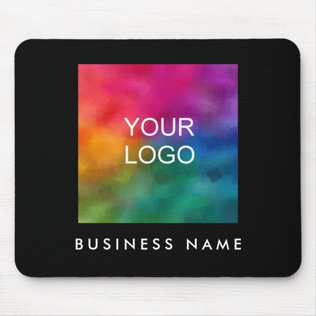 Tapis De Souris Ajouter Télécharger votre logo d'entreprise Modèle (Devant)