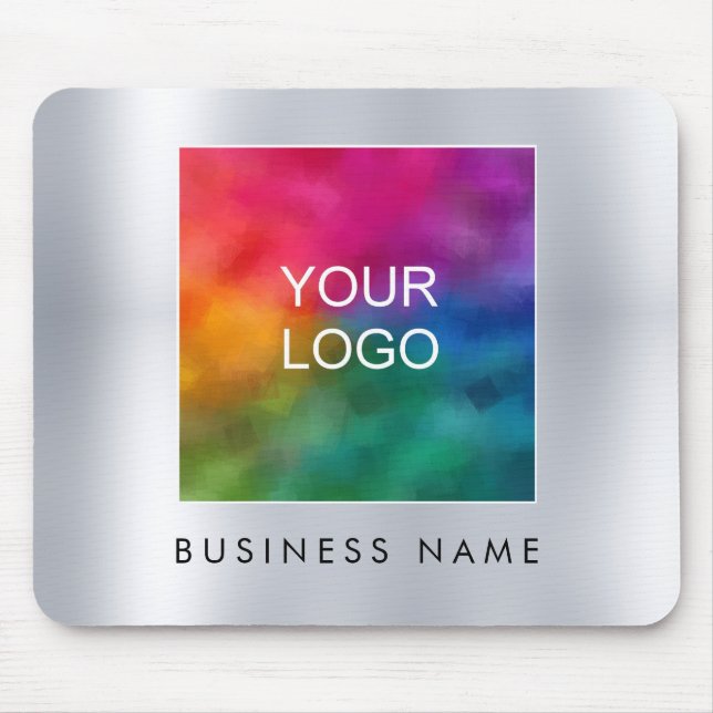 Tapis De Souris Ajouter Votre Entreprise Logo Image Texte Faux Arg (Devant)