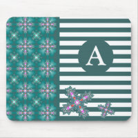 Ajouter votre monogramme Artdeco Fleurs en style r