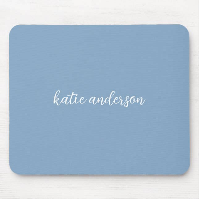 Tapis De Souris Ajouter votre nom complet Monogramme minimal sur b (Devant)