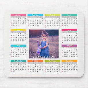 Tapis De Souris Ajouter Votre Propre Calendrier Photo Personnalisé