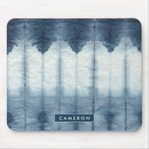 Tapis De Souris Ajoutez votre copie nommée de   Shibori Indigio