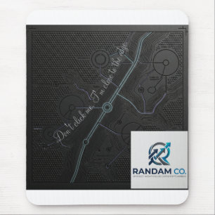 Tapis De Souris Ajoutez votre logo   Hexagone néon futuriste Cyber