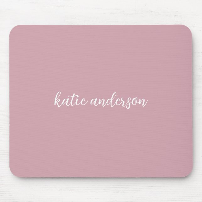 Tapis De Souris Ajoutez votre nom complet Monogramme minimal sur r (Devant)