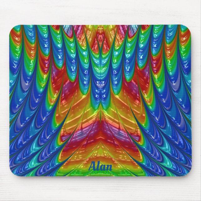 Tapis De Souris ALAN ~ Pretty 3D Pattern ~ Personalised  (Devant)
