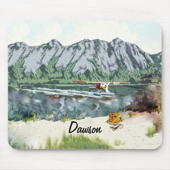 Tapis De Souris Alaska Bush Avion Et Pêche Voyage (Devant)
