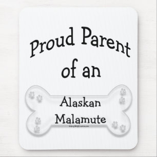 Tapis De Souris Alaskan Malamute Fier Parent