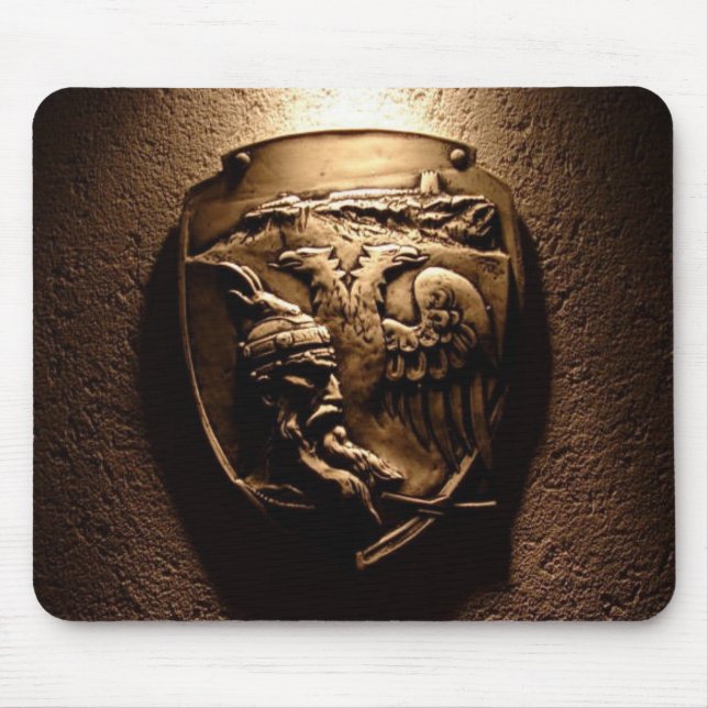 Tapis de souris albanais de bouclier (Devant)