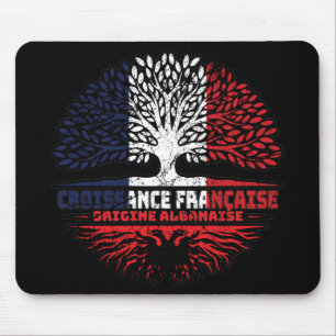 Tapis De Souris Albanie Pavillon français des racines d'arbres