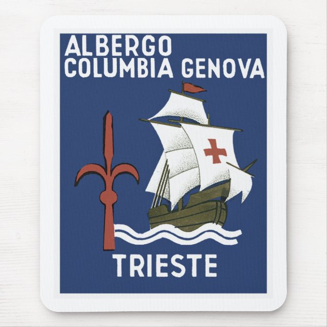 Tapis De Souris Albergo Columbia Gênes ~ Trieste (Devant)