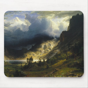 Tapis De Souris Albert Bierstadt "Une tempête dans les montagnes