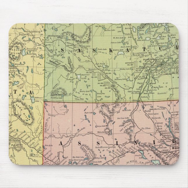 Tapis De Souris Alberta, Saskatchewan (Devant)