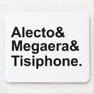 Tapis De Souris Alecto Megaera Tisiphone   Furies de la mythologie