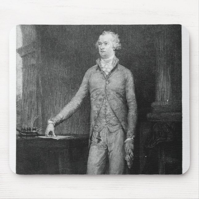 Tapis De Souris Alexander Hamilton, après la peinture de 1792 (Devant)