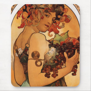 Tapis De Souris Alfonse Mucha Fruit