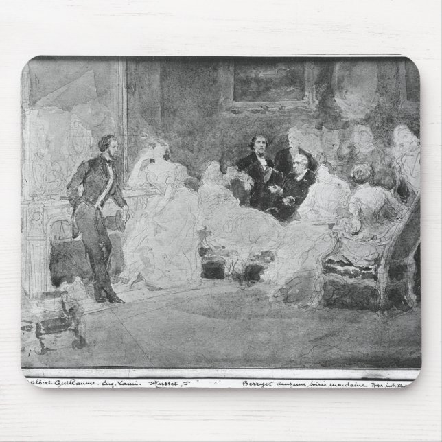 Tapis De Souris Alfred de Musset Eugene Delacroix (Devant)