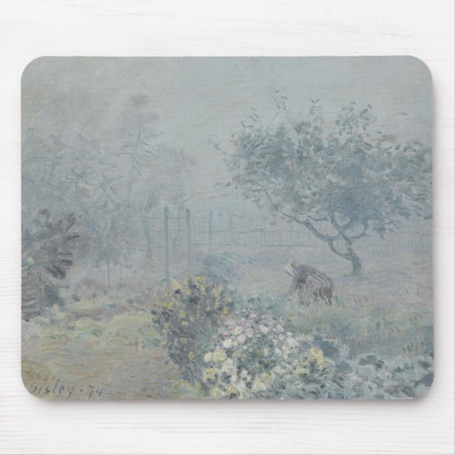 Tapis De Souris Alfred Sisley - Fog, Voisins (Devant)