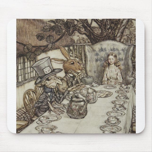 Tapis De Souris Alice Anniversaire Anniversaire Fête de la haine d (Devant)