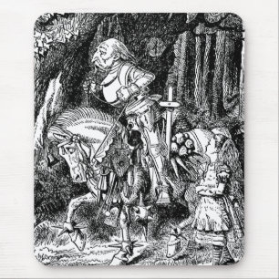 Tapis De Souris Alice au Pays des Merveilles Chevalier Blanc Vinta