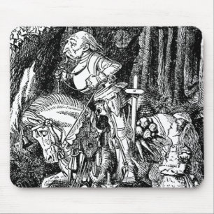 Tapis De Souris Alice au Pays des Merveilles Chevalier Blanc Vinta
