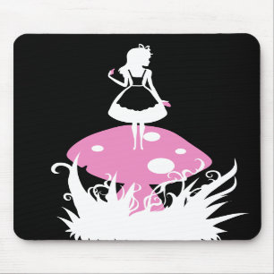 Tapis De Souris Alice dans le mousepad d'obscurité du pays des