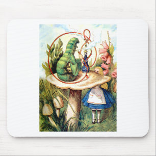 TAPIS DE SOURIS ALICE ET LE CATERPILLAR