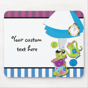 Tapis De Souris Alice Wonderland Thé à la Folie Thé Party