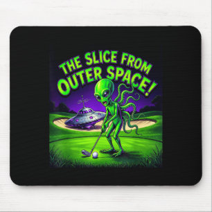 Tapis De Souris Alien golfeur drôle la tranche de l'espace