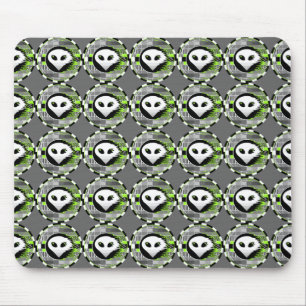 Tapis De Souris Alien TV Round multi mousepad grey