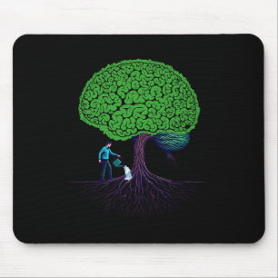 Tapis De Souris Alimentation Cerveau Sensibilisation à la santé me