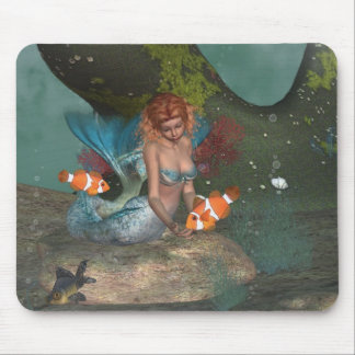 Tapis De Souris Alimentation de la sirène Mousepad de fishies