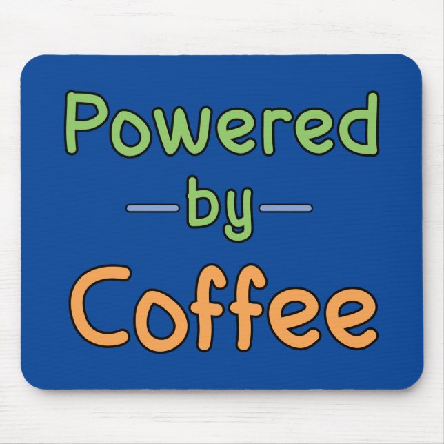 Tapis De Souris Alimenté par du café (Devant)