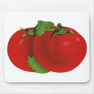 Tapis De Souris Aliments Anciens, Tomate Rouge Mûre Héritée Biolog