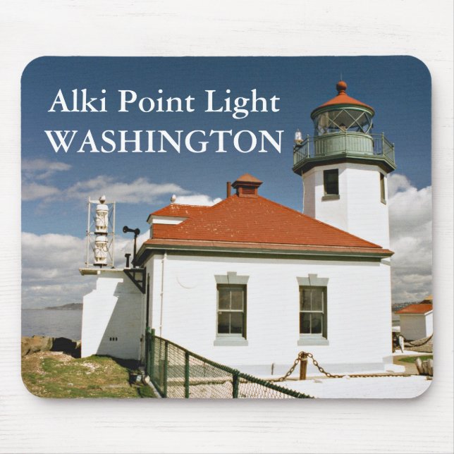 Tapis De Souris Alki Point Lighthouse, Seattle Washington Mousepad (Devant)