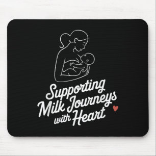 Tapis De Souris Allaitement de la mère soutien Citation Lactation 