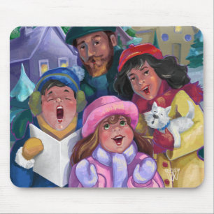 Tapis De Souris Aller à une illustration de covoiturage