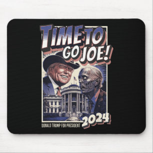 Tapis De Souris Aller Joe Funny Pro Trump & Zombie Biden 2024