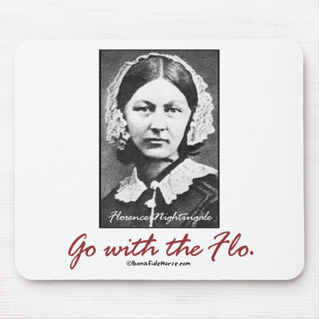 Tapis De Souris Allez avec Florence Nightingale (Devant)