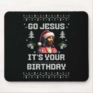 Tapis De Souris Allez Jésus C'est ton anniversaire Drôle Mauvais N