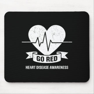 Tapis De Souris Allez Rouge Pour Les Femmes Américaines Maladie Ca