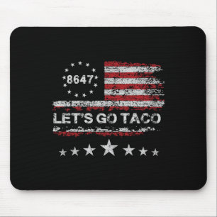Tapis De Souris Allez Taco 8647 Us Drapeau 86 47 Hommes Femmes 2
